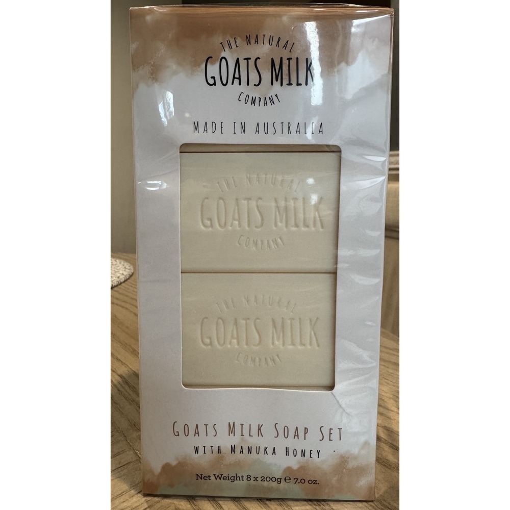 The Natural Goats Milk Company 8‎ Bar Soap Set Manuka Honey Made Australia New